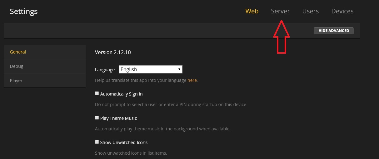 plex media server port 8024