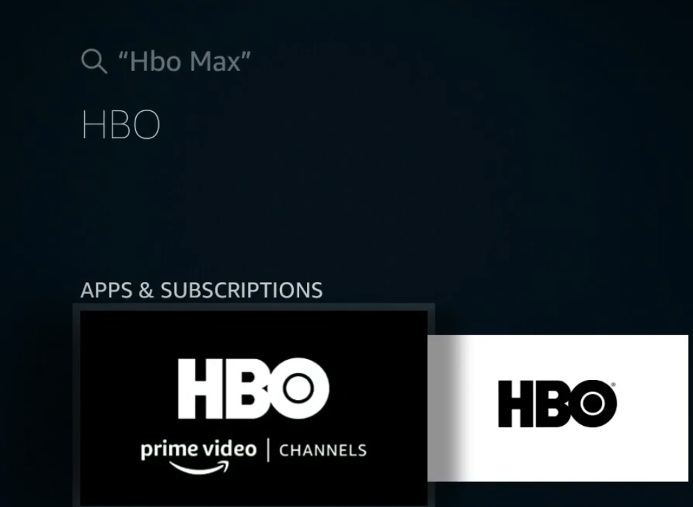 You will see 2 HBO Apps