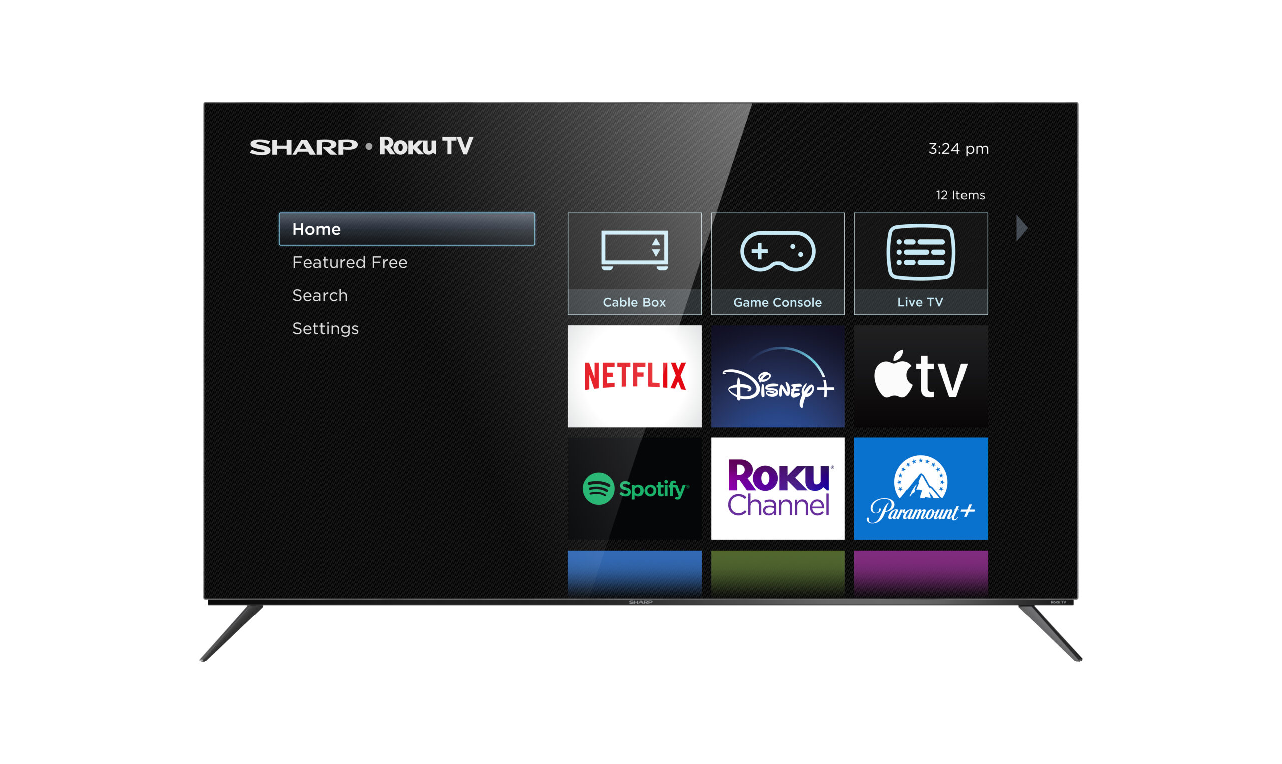 Roku powered TVs have easy to identify HDMI ports directly on the home screen instead of burying them in settings. 